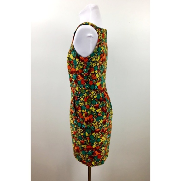 Vintage 90s Anthropologie S Velveteen sheath dress - Picture 3 of 8